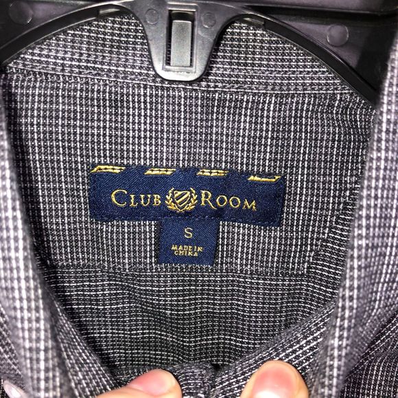 Club Room Shirt Men's S Casual Button Down‎ Collared Short Sleeve 100% Cotton - Picture 3 of 7